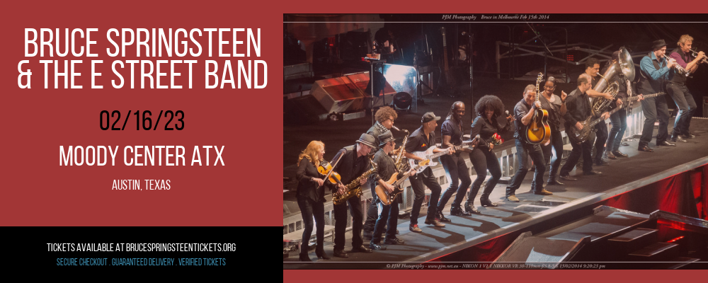 Bruce Springsteen & The E Street Band at Bruce Springsteen Tickets