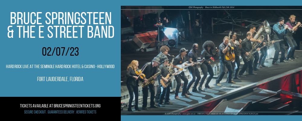 Bruce Springsteen & The E Street Band at Bruce Springsteen Tickets tickets Bruce Springsteen & The E Street Band at Bruce Springsteen Tickets