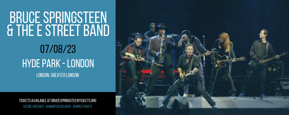 Bruce Springsteen & The E Street Band at Bruce Springsteen Tickets