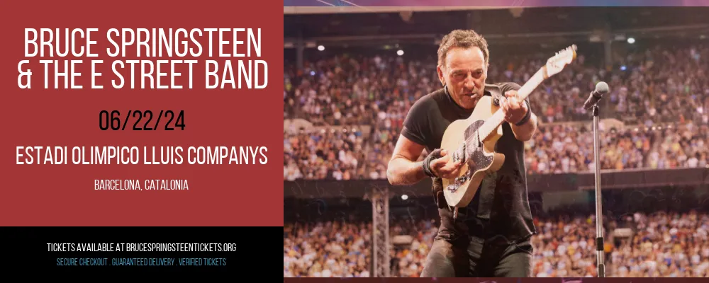 Bruce Springsteen & The E Street Band at Estadi Olimpico Lluis Companys at Estadi Olimpico Lluis Companys